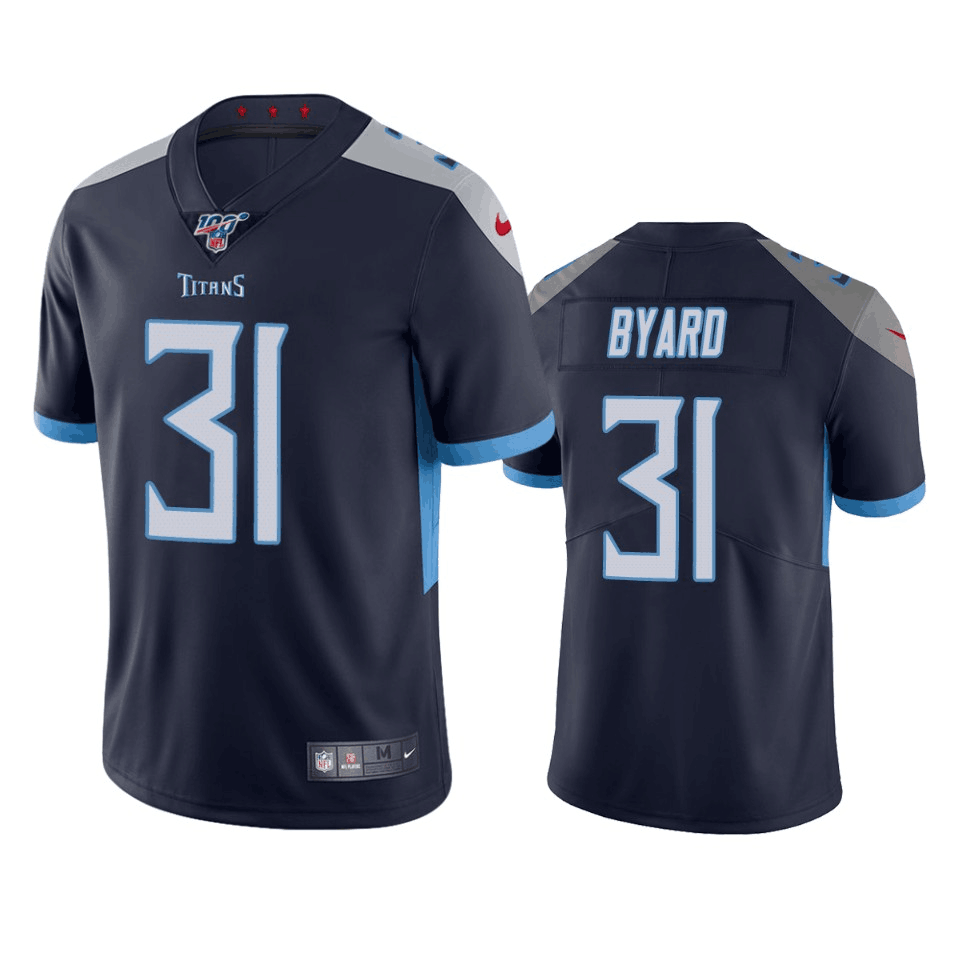 Men's Tennessee Titans #31 Kevin Byard Navy 2019 100th Season Vapor Untouchable Limited Stitched NFL Jersey